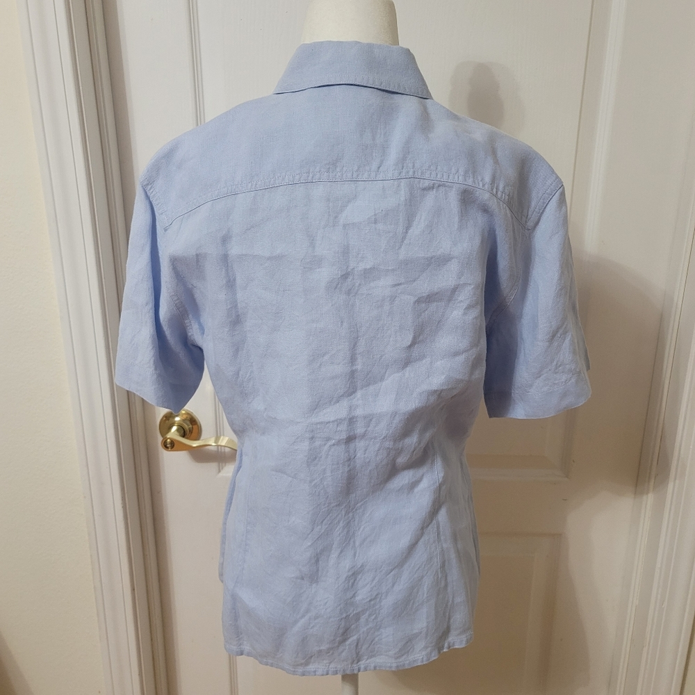 Rodd & Gunn Vintage 100% Linen Short Sleeve Size 10 Small to Medium - Picture 4 of 7